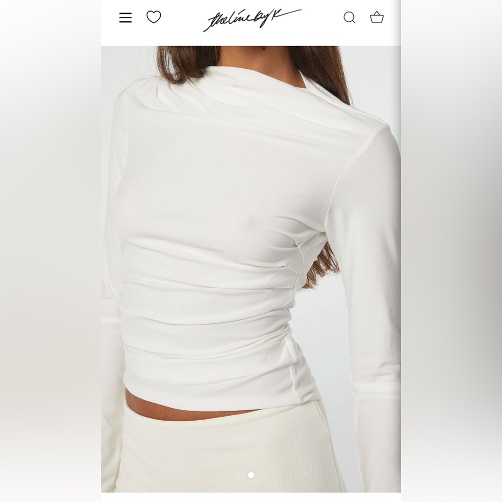 NWT The Line by K White Selma Long Sleeve Top - Picture 2 of 4